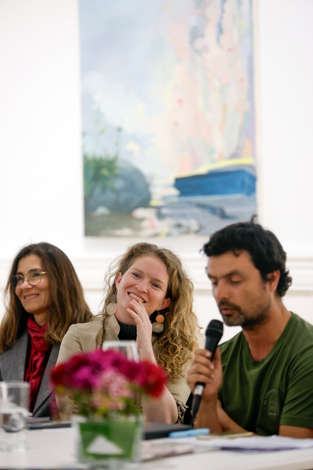 Conversación en la presentación