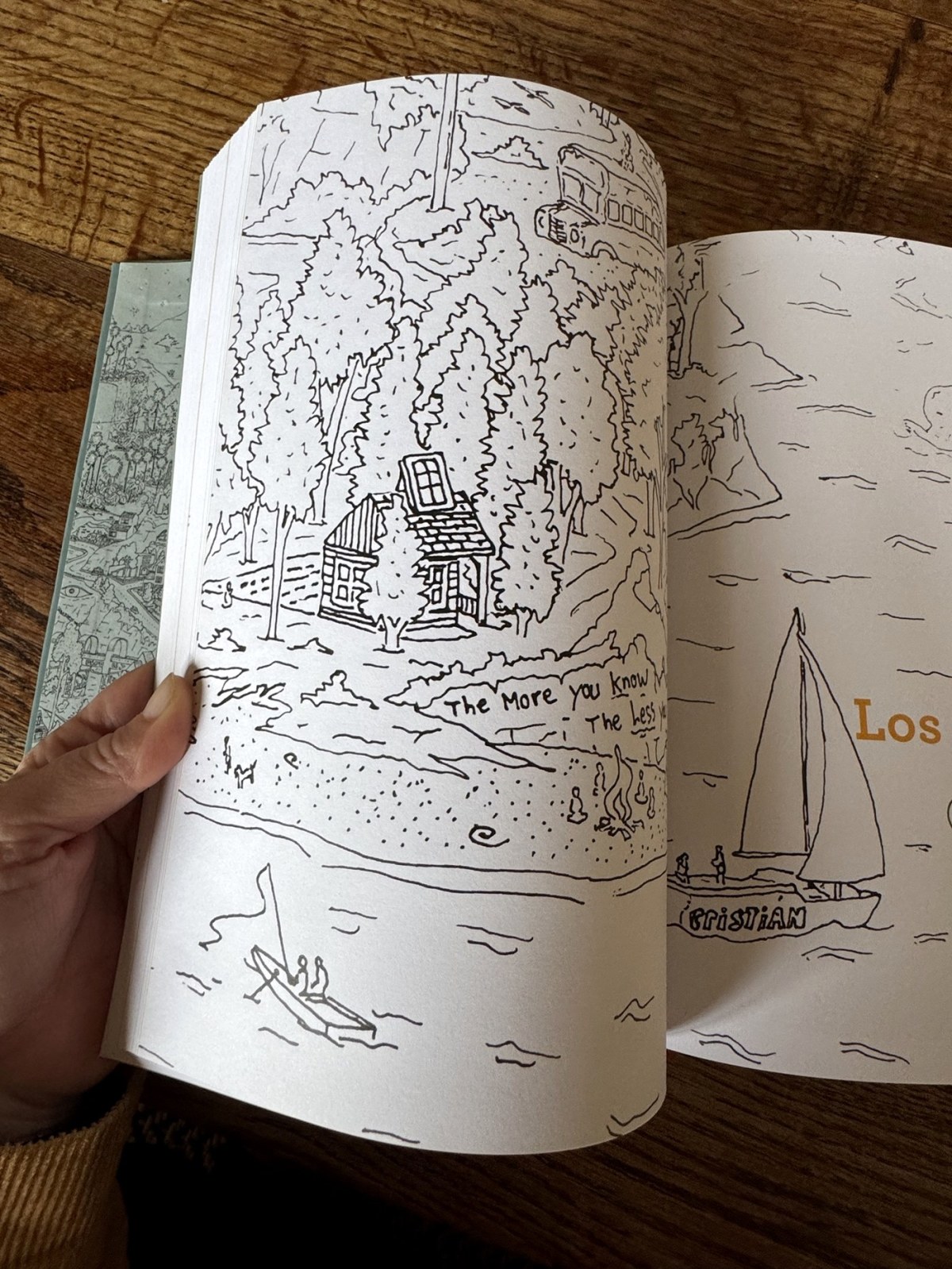 Libro por encargo, ilustración de un velero